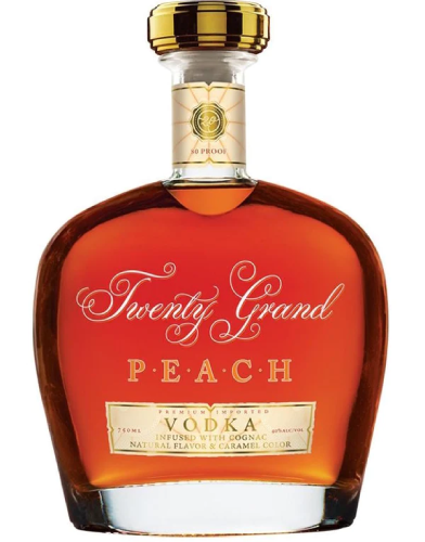 Twenty Grand Peach Vodka Cognac - 750ML