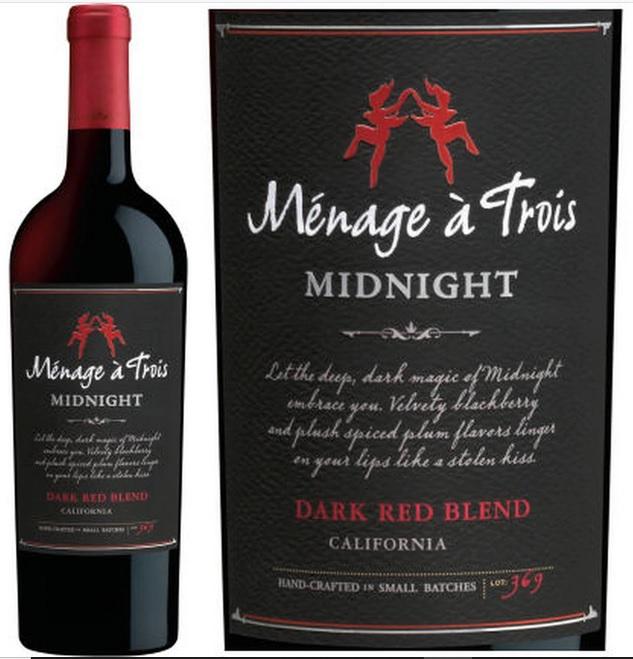 Menage A Trois Midnight Dark Red Blend - 750ML
